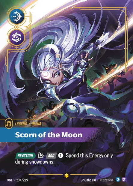 Scorn of the Moon, Riftbound card UNL 234 — Unleashed set