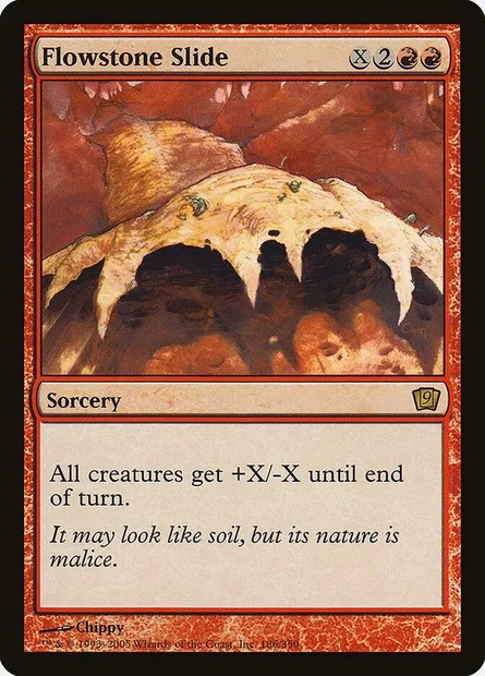 Flowstone Slide, Magic card 9ED 186★ — Ninth Edition set