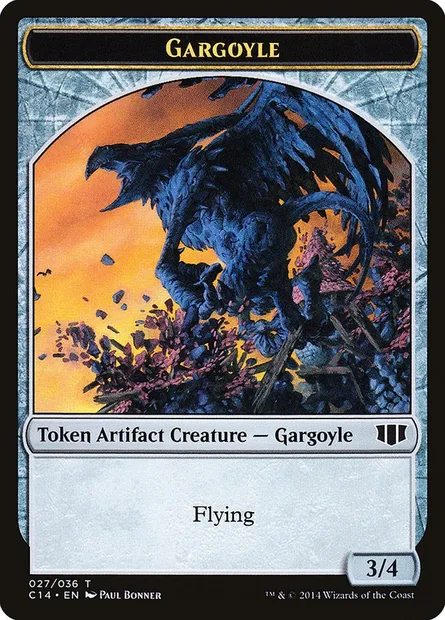 Gargoyle, carte Magic TC14 27 — extension Commander 2014 Tokens
