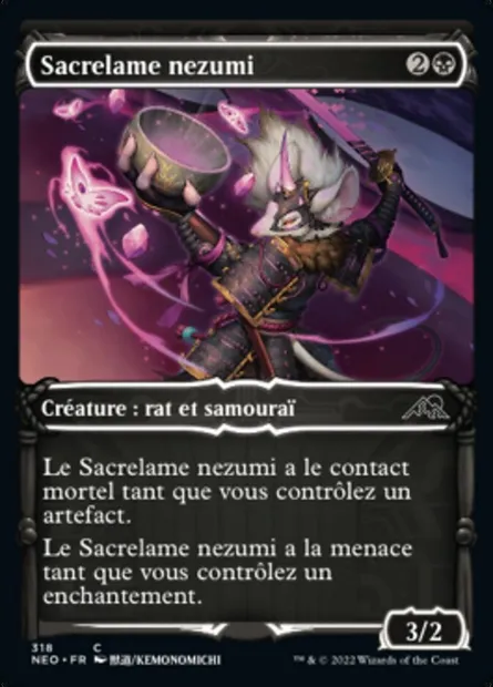 Sacrelame nezumi, carte Magic NEO 318 — extension Kamigawa: La Dynastie Néon