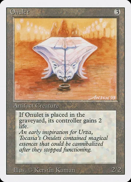 Onulet, Magic card 3ED 269 — Revised Edition set