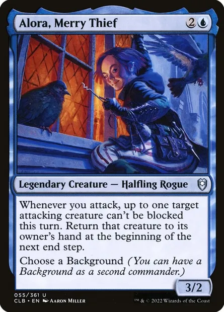 Alora, Merry Thief, Magic card CLB 55 — Commander Legends: Battle for Baldur's Gate set