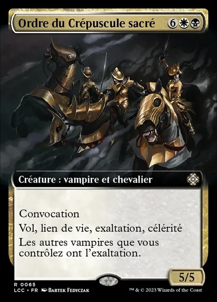 Ordre du Crépuscule sacré, carte Magic LCC 65 — extension The Lost Caverns of Ixalan Commander
