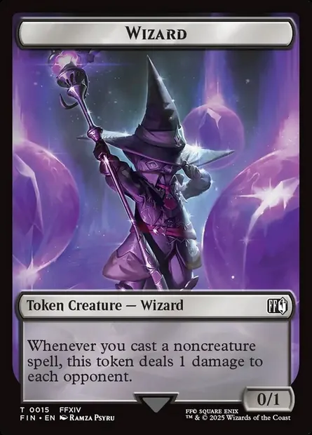 Wizard, Magic card TFIN 15 — Final Fantasy Tokens set