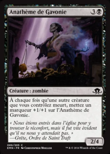 Anathème de Gavonie, carte Magic EMN 89 — extension La lune hermétique