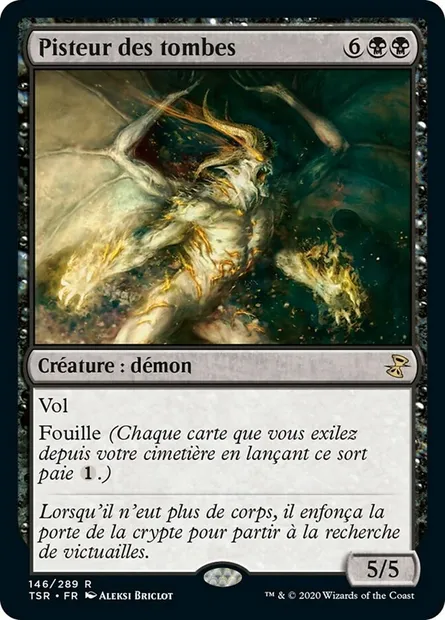 Pisteur des tombes, carte Magic TSR 146 — extension Spirale Temporelle Remastered