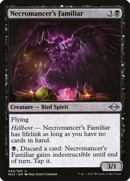 Necromancer's Familiar, Magic card MH2 94 — Modern Horizons 2 set