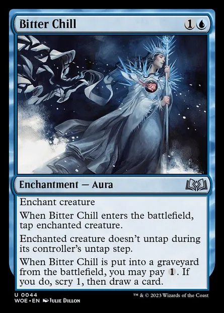 Bitter Chill, Magic card WOE 44 — Wilds of Eldraine set