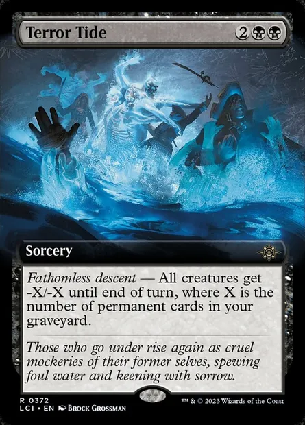 Terror Tide, Magic card LCI 372 — The Lost Caverns of Ixalan set