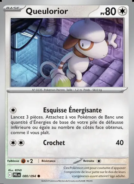 Queulorior, carte Pokémon PFL 080 — extension Flammes Fantasmagoriques
