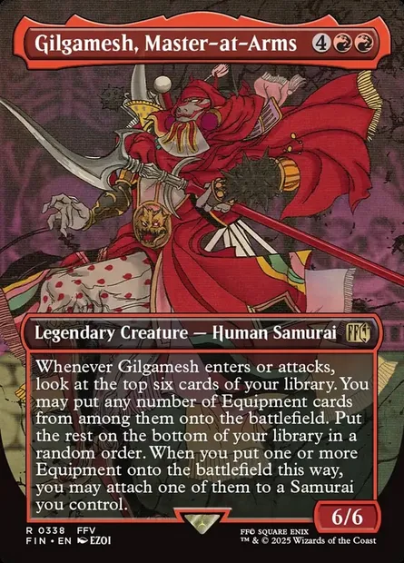 Gilgamesh, Master-at-Arms, Magic card FIN 338 — Final Fantasy set