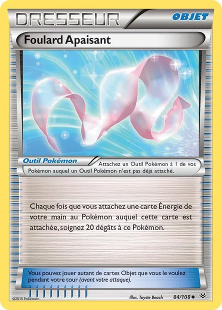 Foulard Apaisant, carte Pokémon ROS 84 — extension Ciel Rugissant