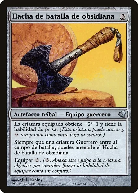 Obsidian Battle-Axe, Magic card PS11 196 — Salvat 2011 set