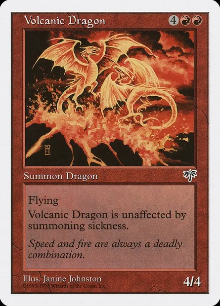 Volcanic Dragon, Magic card ATH 51 — Anthologies set