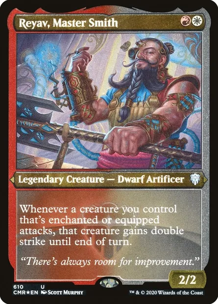Reyav, Master Smith, Magic card CMR 610 — Commander Legends set