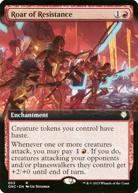 Roar of Resistance, Magic card ONC 53 — Phyrexia: All Will Be One Commander set