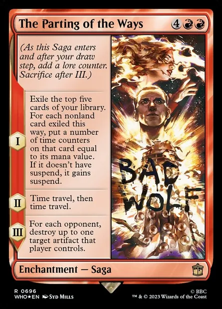 À la croisée des chemins, carte Magic WHO 696 — extension Doctor Who