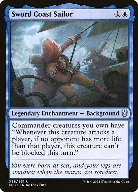 Sword Coast Sailor, Magic card CLB 98 — Commander Legends: Battle for Baldur's Gate set
