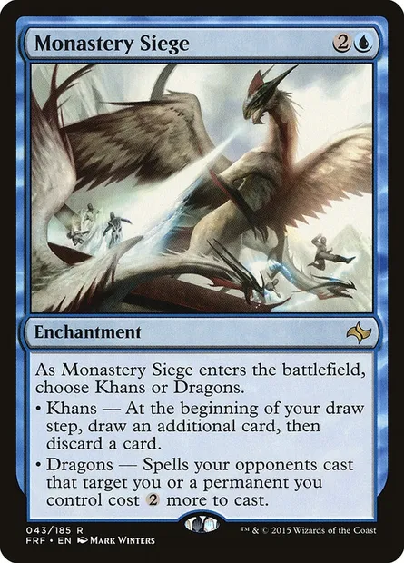 Monastery Siege, Magic card FRF 43 — Fate Reforged set