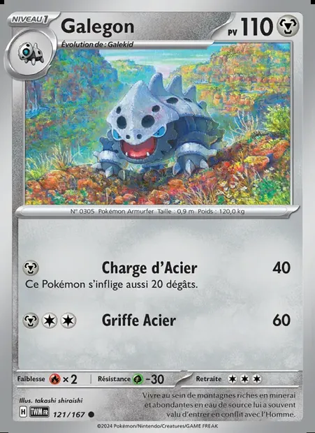 Galegon, carte Pokémon TWM 121 — extension Mascarade Crépusculaire