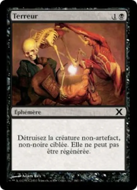 Terreur, carte Magic 10E 182 — extension Dixième édition