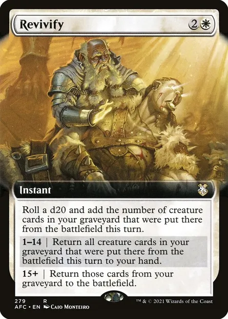 Revivify, Magic card AFC 279 — Forgotten Realms Commander set