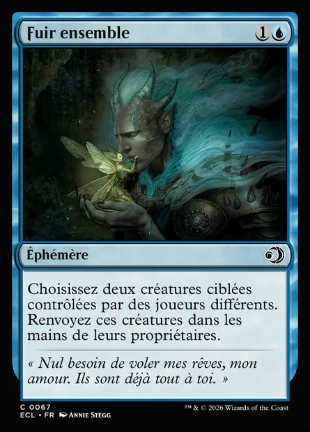 Fuir ensemble, carte Magic ECL 67 — extension Lorwyn Eclipsed