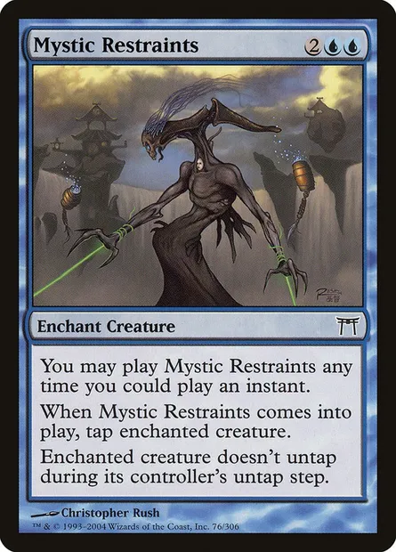 Mystic Restraints, Magic card CHK 76 — Champions of Kamigawa set