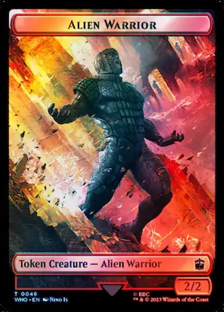 Alien Warrior, Magic card TWHO 46 — Doctor Who Tokens set