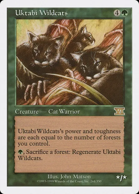 Uktabi Wildcats, Magic card 6ED 261 — Classic Sixth Edition set