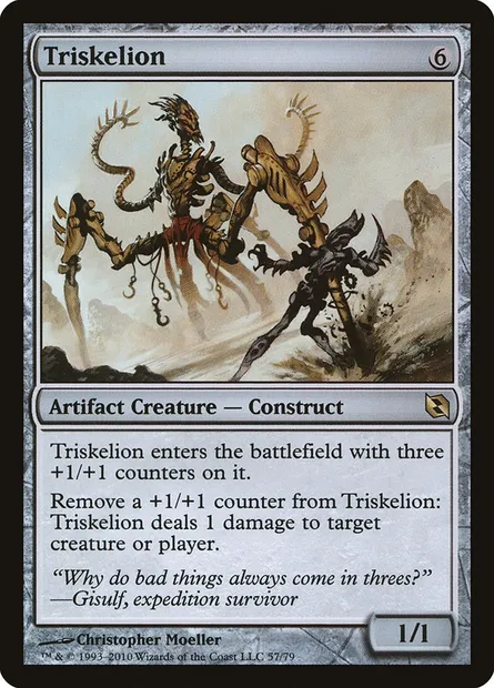 Triskelion, Magic card DDF 57 — Duel Decks: Elspeth vs. Tezzeret set