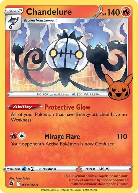 Chandelure, Pokémon card TOT22 033 — Trick or Trade set