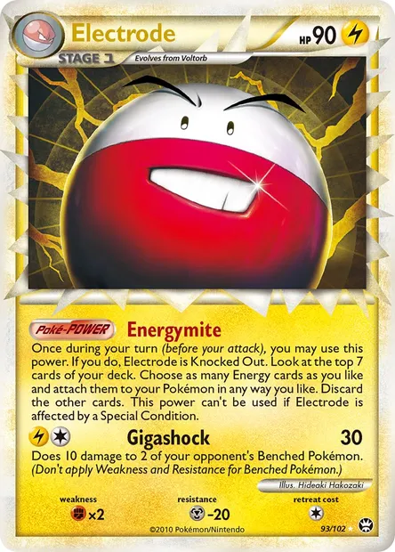 Electrode, Pokémon card TM 93 — Triumphant set