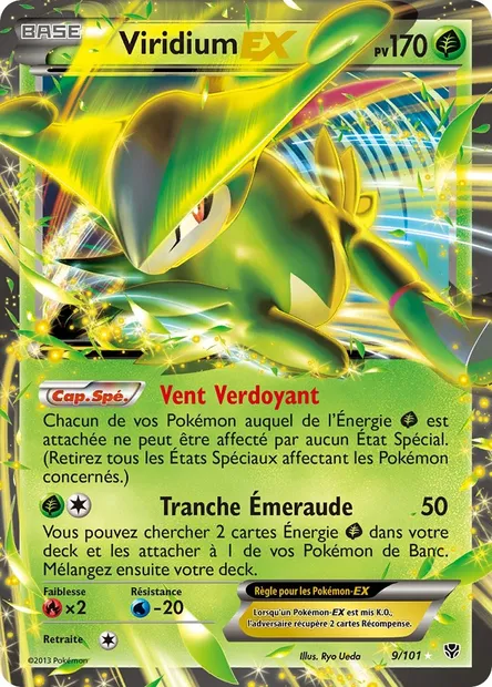Viridium EX, carte Pokémon PLB 9 — extension Explosion Plasma