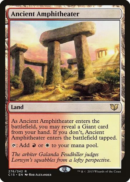 Ancient Amphitheater, Magic card C15 276 — Commander 2015 set