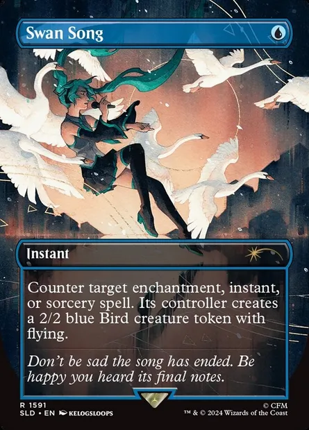 Chant du cygne, carte Magic SLD 1591 — extension Secret Lair Drop