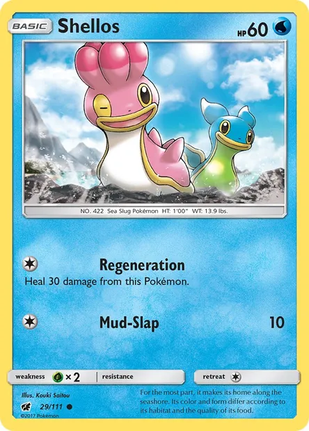 Shellos, Pokémon card CIN 29 — Crimson Invasion set