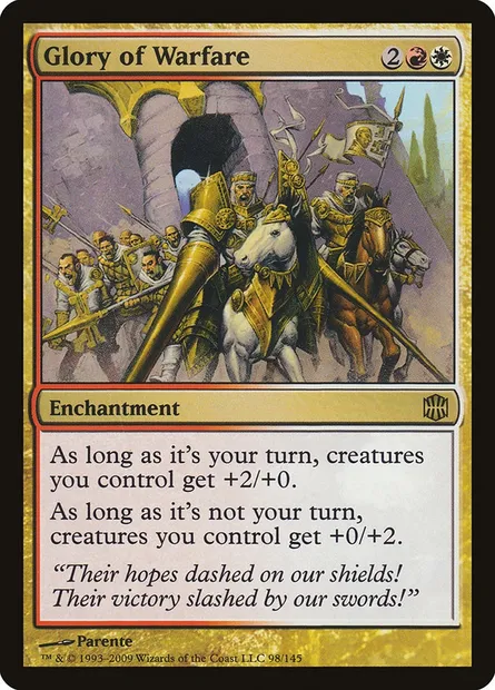 Glory of Warfare, Magic card ARB 98 — Alara Reborn set