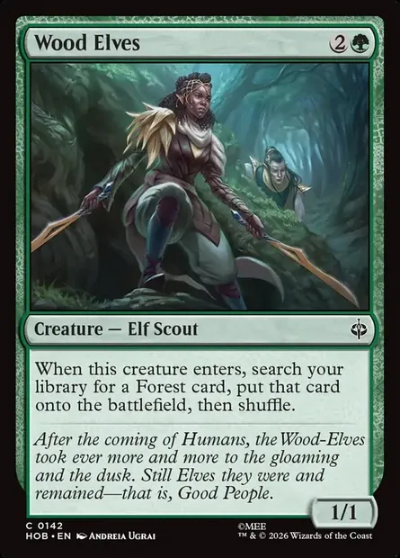 Wood Elves, Magic card HOB 142 — The Hobbit set