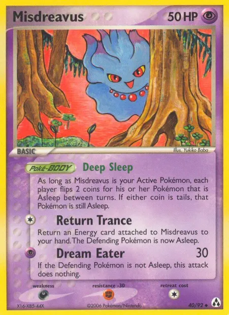 Misdreavus, Pokémon card LM 40 — Legend Maker set