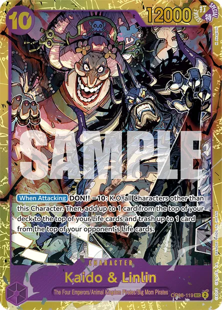 Kaido & Linlin, carte One Piece OP08-119 — extension TWO LEGENDS