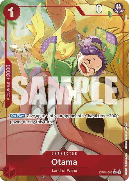Otama, One Piece card OP01-006 — ROMANCE DAWN set