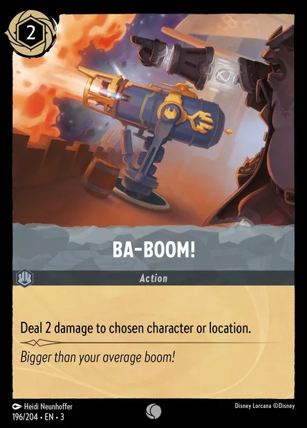 Ba-Boom!, Disney Lorcana card CH3-196 — Into the Inklands set