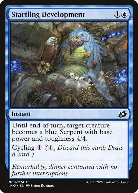 Startling Development, Magic card IKO 68 — Ikoria: Lair of Behemoths set