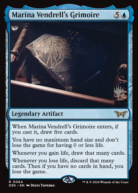 Marina Vendrell's Grimoire, Magic card PDSK 64p — Duskmourn: House of Horror Promos set