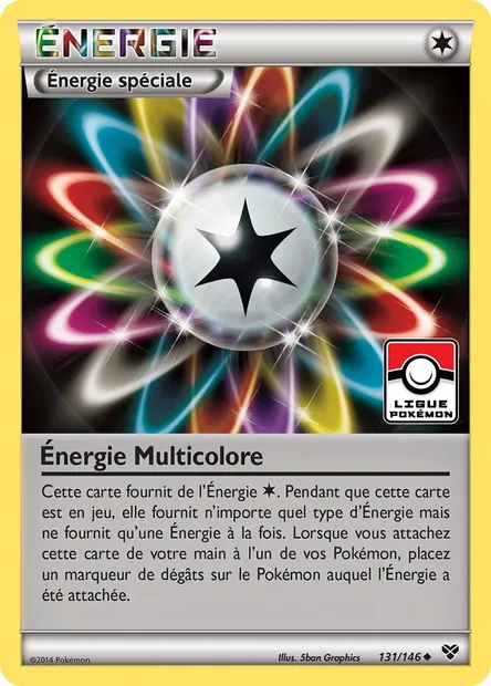 Énergie Multicolore, carte Pokémon XY 131 — extension XY