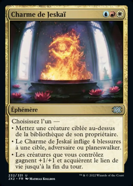 Charme de Jeskaï, carte Magic 2X2 232 — extension Double Masters 2022