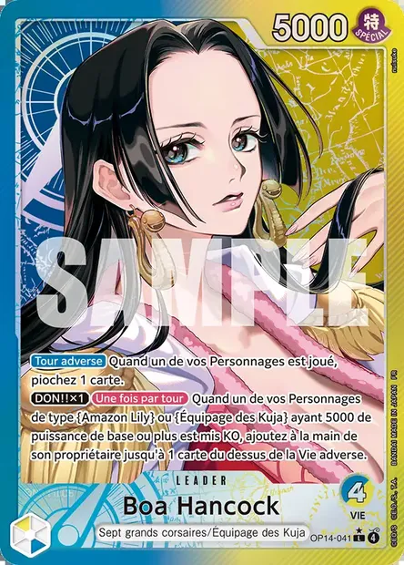 Boa Hancock, carte One Piece OP14-041 — extension LES SEPT DE LA MER D'AZUR