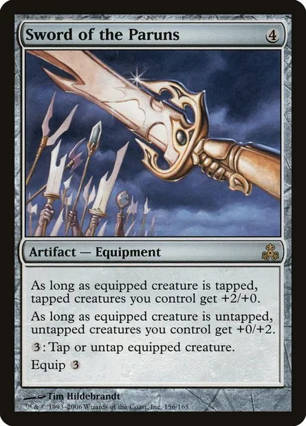 Épée des Paruns, carte Magic GPT 156 — extension Le Pacte des Guildes