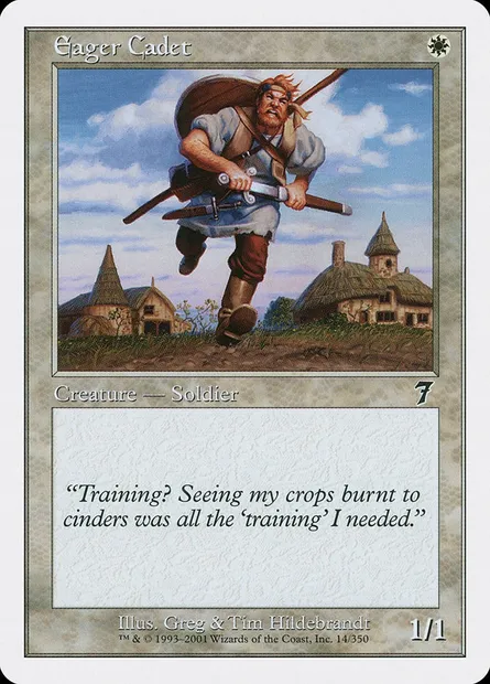 Eager Cadet, Magic card 7ED 14 — Seventh Edition set